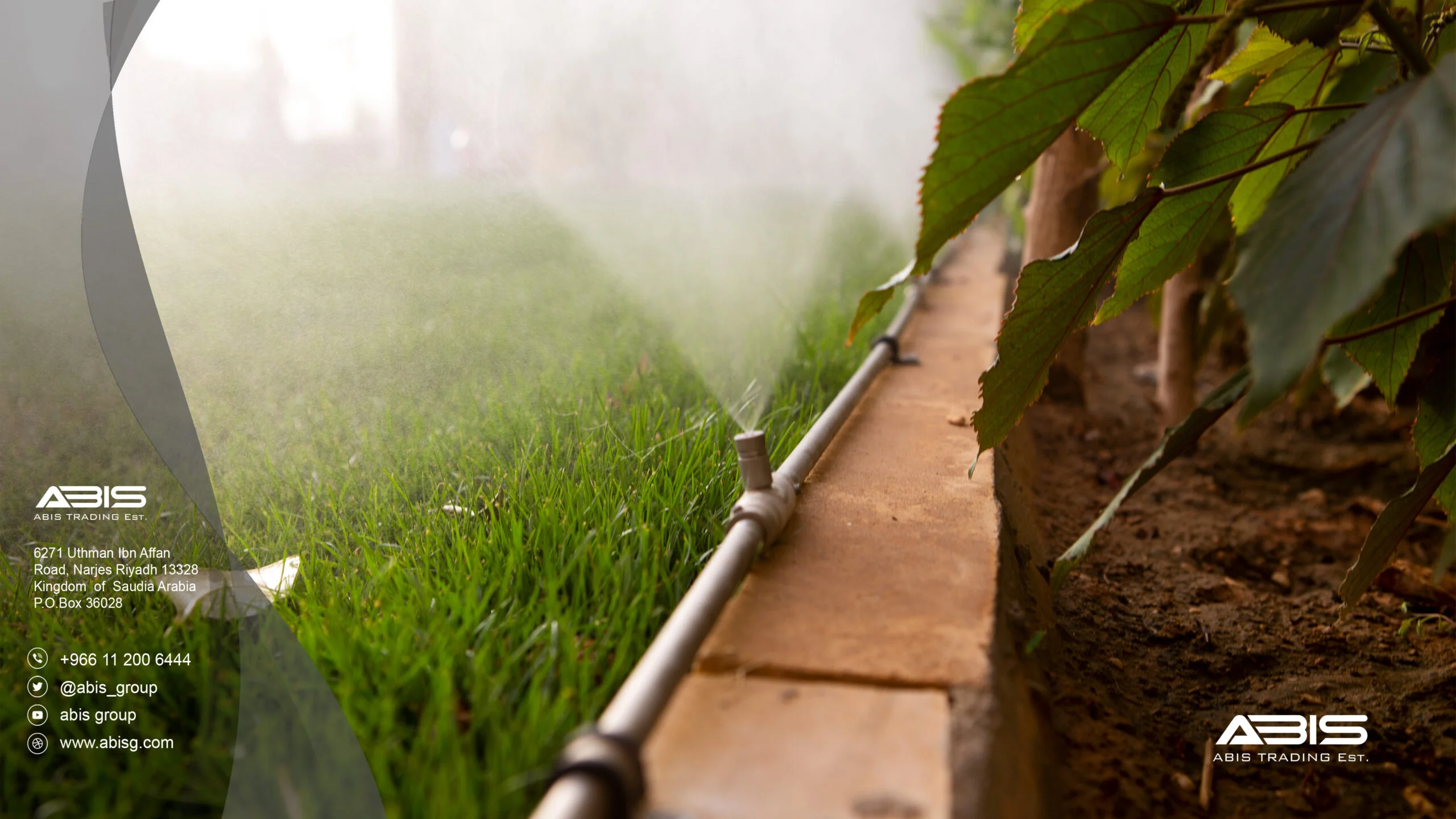 أنظمة ضباب لرش رذاذ الماء لتبريد الأماكن المفتوحة و الحدائق تركيب شركة أبيس